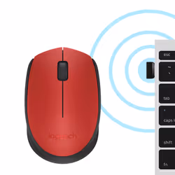 Logitech M171 Red-K mouse Ufficio Ambidestro RF Wireless Ottico 1000 DPI - Vista aggiuntiva 6