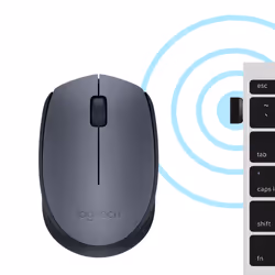 Logitech M170 Grey-K mouse Ufficio Ambidestro RF Wireless Ottico 1000 DPI - Vista aggiuntiva 6
