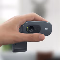 Logitech C270 Webcam HD, HD 720p/30fps, Videochiamate HD Widescreen, Correzione Automatica ‎Luminosità, Microfono Riduzione del Rumore, Skype, FaceTime, Hangouts, ‎WebEx,PC/Mac/Tablet/Chromebook - Vista aggiuntiva 5