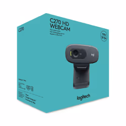 Logitech C270 Webcam HD, HD 720p/30fps, Videochiamate HD Widescreen, Correzione Automatica ‎Luminosità, Microfono Riduzione del Rumore, Skype, FaceTime, Hangouts, ‎WebEx,PC/Mac/Tablet/Chromebook - Vista aggiuntiva 7
