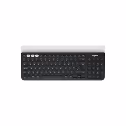 Logitech K780 Multi-Device Wireless Keyboard, Full-size (100%), Wireless, RF senza fili + Bluetooth, QWERTY, Grigio, Bianco