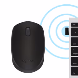 Logitech B170 Black Bp mouse Ufficio Ambidestro RF Wireless Ottico - Vista aggiuntiva 6