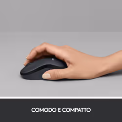 Logitech M220 SILENT Mouse Wireless, 2,4 GHz con Ricevitore USB, Tracciamento Ottico 1000 DPI, Durata Batteria di 18 Mesi, Ambidestro, Compatibile con PC, Mac, Laptop - Vista aggiuntiva 5