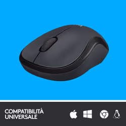 Logitech M220 SILENT Mouse Wireless, 2,4 GHz con Ricevitore USB, Tracciamento Ottico 1000 DPI, Durata Batteria di 18 Mesi, Ambidestro, Compatibile con PC, Mac, Laptop - Vista aggiuntiva 6