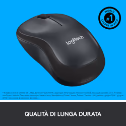 Logitech M220 SILENT Mouse Wireless, 2,4 GHz con Ricevitore USB, Tracciamento Ottico 1000 DPI, Durata Batteria di 18 Mesi, Ambidestro, Compatibile con PC, Mac, Laptop - Vista aggiuntiva 7