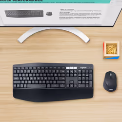Logitech MK850 Performance tastiera Mouse incluso Universale RF senza fili + Bluetooth AZERTY Belga Nero - Vista aggiuntiva 8