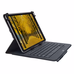 Logitech Universal Folio with integrated keyboard for 9-10 inch tablets AZERTY Francese Bluetooth Nero - Vista aggiuntiva 7