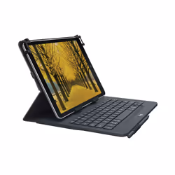 Logitech Universal Folio with integrated keyboard for 9-10 inch tablets QWERTY Inglese UK Bluetooth Nero - Vista aggiuntiva 7