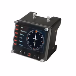 Logitech G Flight Instrument Panel Nero USB 2.0 Simulazione di Volo Analogico/Digitale PC - Vista aggiuntiva 6