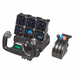 Logitech G Flight Instrument Panel Nero USB 2.0 Simulazione di Volo Analogico/Digitale PC - Vista aggiuntiva 8