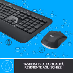 Logitech MK540 Advanced Combo Tastiera e Mouse Wireless per Windows, Ricevitore USB Unifying 2,4 GHz, Tasti di Scelta Rapida Multimediali, Durata Batteria di 3 Anni, per PC, Laptop - Vista aggiuntiva 4