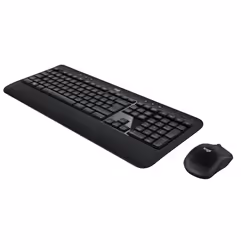 Logitech ADVANCED Combo Wireless Keyboard and Mouse tastiera Mouse incluso Ufficio USB QWERTY Inglese UK Nero