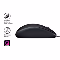 Logitech B110 Silent mouse Ufficio Ambidestro USB tipo A Ottico 1000 DPI - Vista aggiuntiva 5