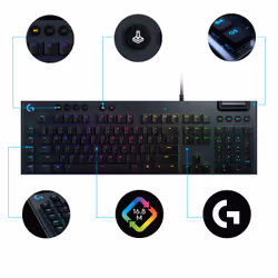Logitech G G815 tastiera Gaming USB Svizzere Carbonio - Vista aggiuntiva 6