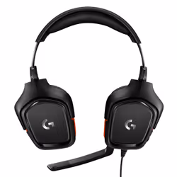Logitech G G332 Auricolare Cablato A Padiglione Gaming Nero, Rosso
