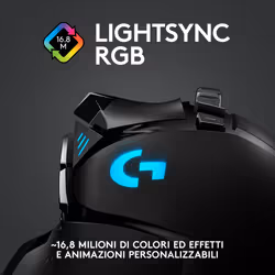 Logitech G Logitech G502 Mouse Gaming Wireless LIGHTSPEED, Sensore HERO 25K, 25600 DPI, RGB, Design Leggero, 11 Pulsanti Programmabili, Batteria Lunga Durata, Memoria Integrata, Compatibile PC/Mac/Laptop - Vista aggiuntiva 8