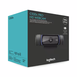 Logitech C920S HD Pro Webcam, Videochiamata Full HD 1080p/30fps, Audio Stereo ‎Chiaro, ‎Correzione Luce HD, Privacy Shutter, Per Skype, Zoom, FaceTime, Hangouts, ‎‎PC/Mac/Laptop/Tablet/XBox‎, Nero - Vista aggiuntiva 7