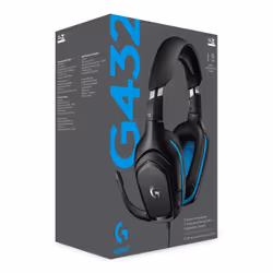 Logitech G G432 Auricolare Cablato A Padiglione Gaming Nero, Blu - Vista aggiuntiva 6