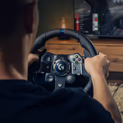 Logitech G G923 Nero USB 2.0 Sterzo + Pedali Analogico/Digitale PC, Xbox One, Xbox Series S, Xbox Series X - Vista aggiuntiva 5