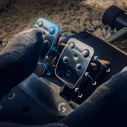 Logitech G G923 Nero USB 2.0 Sterzo + Pedali Analogico/Digitale PC, Xbox One, Xbox Series S, Xbox Series X - Vista aggiuntiva 7