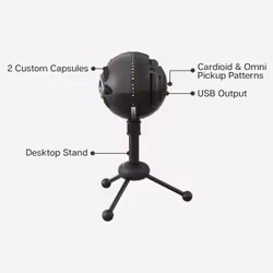 Blue Microphones Snowball Nero Microfono da tavolo - Vista aggiuntiva 6