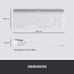 Logitech MK470 Kit Mouse e Tastiera, Layout Italiano Qwerty - Vista aggiuntiva 8