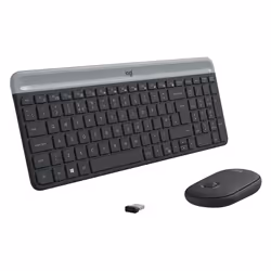 Logitech MK470 tastiera Mouse incluso Universale RF Wireless QWERTY Spagnolo Grafite - Vista aggiuntiva 5