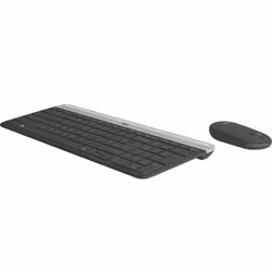 Logitech MK470 tastiera Mouse incluso Ufficio RF Wireless QWERTY Ceco Grafite - Vista aggiuntiva 4