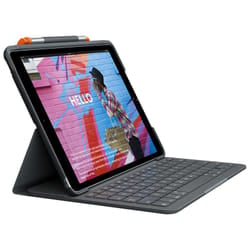 Logitech Slim Folio QWERTZ Svizzere Bluetooth Grafite