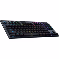 Logitech G G915, Wireless, RF senza fili + Bluetooth, Interruttore a chiave meccanica, QWERTY, LED RGB, Carbonio