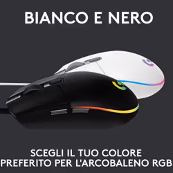 Logitech G G203 Lightsync mouse Gaming USB tipo A 8000 DPI - Vista aggiuntiva 7