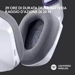 Logitech G G733 Auricolare Wireless A Padiglione Gaming Bianco - Vista aggiuntiva 8