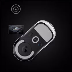 Logitech G Pro X Superlight mouse Gaming Mano destra RF Wireless 25600 DPI - Vista aggiuntiva 5