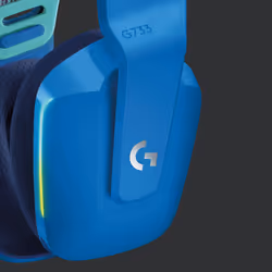 Logitech G G733 Auricolare Wireless A Padiglione Gaming Blu - Vista aggiuntiva 4