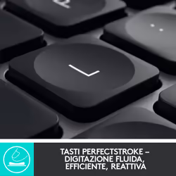 Logitech MX Keys Tastiera Wireless Illuminata Avanzata per Mac, Digitazione Tattile, Tasti Retroilluminati a LED, Bluetooth, USB-C, Batteria 10 giorni, Apple macOS, Struttura Metallica - Vista aggiuntiva 6