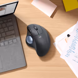 Logitech ERGO M575 Mouse Trackball Wireless - Facile controllo con il pollice, Tracciamento fluido, Design ergonomico e confortevole, per Windows, PC e Mac, con Bluetooth e USB - Vista aggiuntiva 5