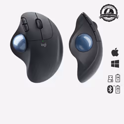 Logitech ERGO M575 Mouse Trackball Wireless - Facile controllo con il pollice, Tracciamento fluido, Design ergonomico e confortevole, per Windows, PC e Mac, con Bluetooth e USB - Vista aggiuntiva 6