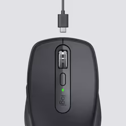 Logitech MX Anywhere 3 Mouse Compatto Performante – Wireless, Scroller Elettromagnetico, Ergonomico, Sensore 4000 DPI, Pulsanti Custom, USB-C, Bluetooth, Apple Mac, iPad, Windows PC, Linux, Chrome - Vista aggiuntiva 5