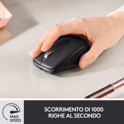 Logitech MX Anywhere 3 Mouse Compatto Performante – Wireless, Scroller Elettromagnetico, Ergonomico, Sensore 4000 DPI, Pulsanti Custom, USB-C, Bluetooth, Apple Mac, iPad, Windows PC, Linux, Chrome - Vista aggiuntiva 7