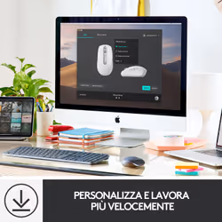 Logitech MX Anywhere 3 per Mac – Mouse Compatto Performante, Wireless, Scroller Magnetico Veloce, Su Ogni Superficie, Sensore 4000 DPI, Pulsanti Custom, USB-C, Bluetooth, Apple Mac, iPad, Windows - Vista aggiuntiva 7
