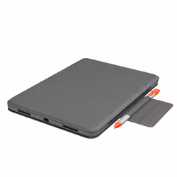 Logitech Folio Touch AZERTY Francese Smart Connector Grigio - Vista aggiuntiva 4