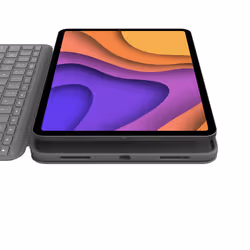 Logitech Folio Touch AZERTY Francese Smart Connector Grigio - Vista aggiuntiva 5