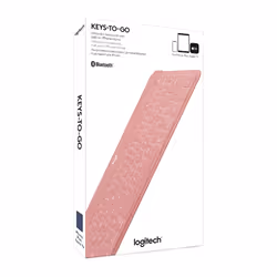 Logitech Keys-To-Go Tastiera Bluetooth, Sottile e Leggera, per iPhone, iPad, Apple TV e tutti i dispositivi iOS. Rosa - Vista aggiuntiva 8