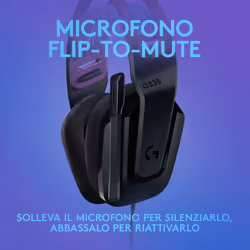 Logitech G G335 Auricolare Cablato A Padiglione Gaming Nero - Vista aggiuntiva 8
