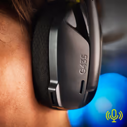 Logitech G Logitech G435 LIGHTSPEED Cuffie Gaming Wireless Bluetooth - Cuffie Over Ear Leggere, Microfoni Integrati, Batteria da 18 Ore, Compatibile con Dolby Atmos, PC, PS4, PS5, Smartphone. Nero - Vista aggiuntiva 5