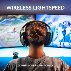 Logitech G Logitech G435 LIGHTSPEED Cuffie Gaming Wireless Bluetooth - Cuffie Over Ear Leggere, Microfoni Integrati, Batteria da 18 Ore, Compatibile con Dolby Atmos, PC, PS4, PS5, Smartphone. Nero - Vista aggiuntiva 7