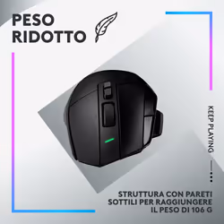 Logitech G G502 X Plus mouse Gaming Mano destra RF Wireless Ottico 25600 DPI - Vista aggiuntiva 8