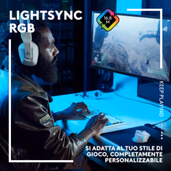 Logitech G G502 X Plus mouse Gaming Mano destra RF Wireless Ottico 25600 DPI - Vista aggiuntiva 5
