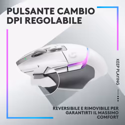 Logitech G G502 X Plus mouse Gaming Mano destra RF Wireless Ottico 25600 DPI - Vista aggiuntiva 6