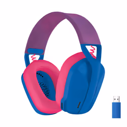 Logitech G G435 LIGHTSPEED Cuffie Gaming Wireless Bluetooth - Cuffie Over Ear Leggere, Microfoni Integrati, Batteria da 18 Ore, Compatibile con Dolby Atmos, PC, PS4, PS5, Smartphone. Blu - Vista aggiuntiva 7